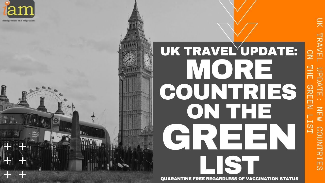 UK Travel Update: New Countries On The Green List ...